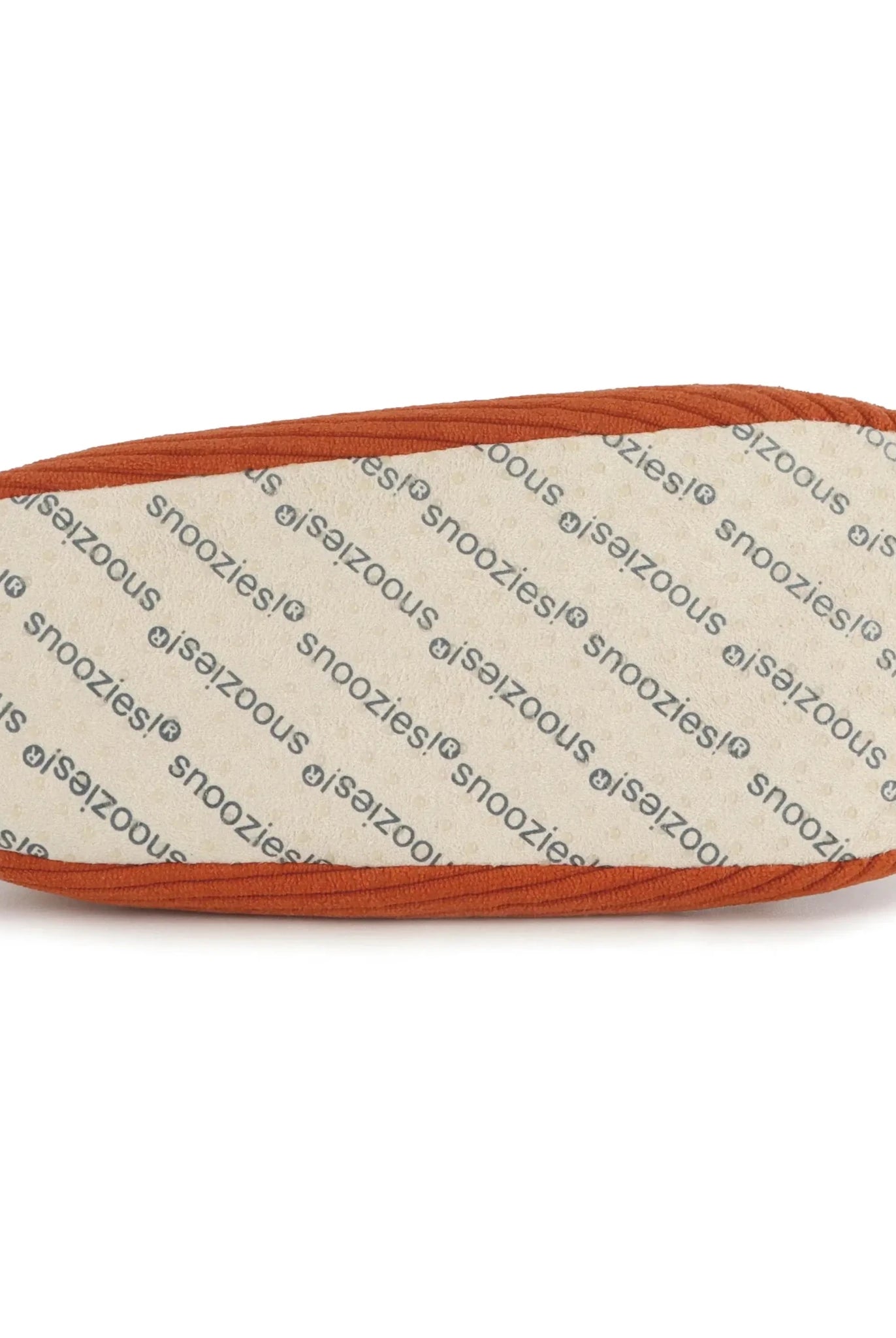Snoozies Plush COZY Slipper Socks Cozy Corduroy rust
