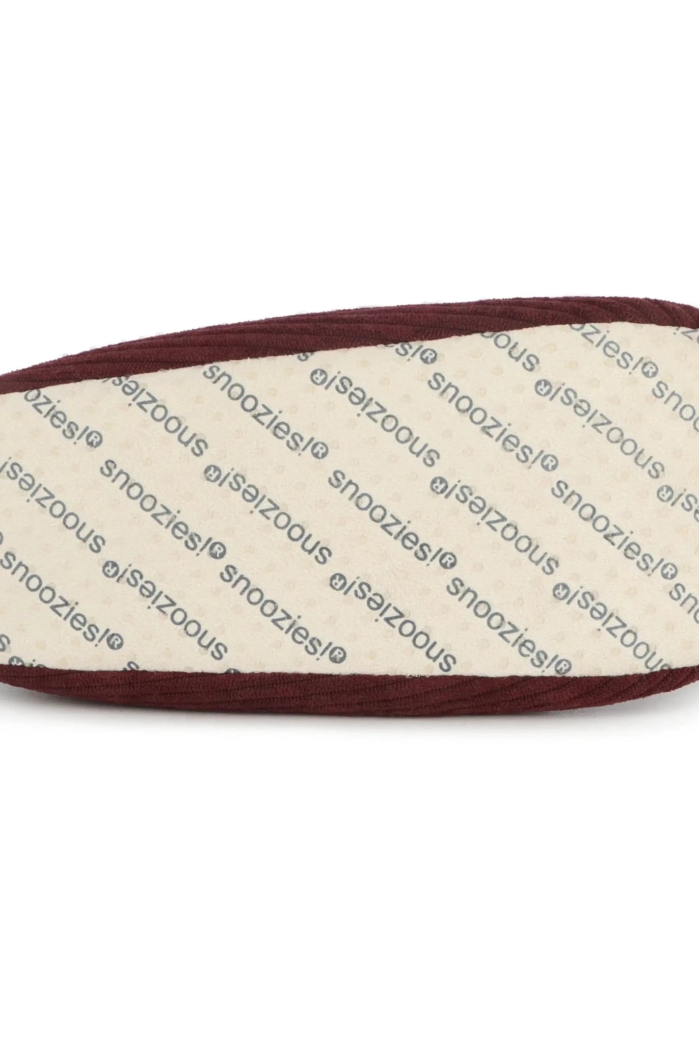 Snoozies Plush COZY Slipper Socks Cozy Corduroy Cabernet