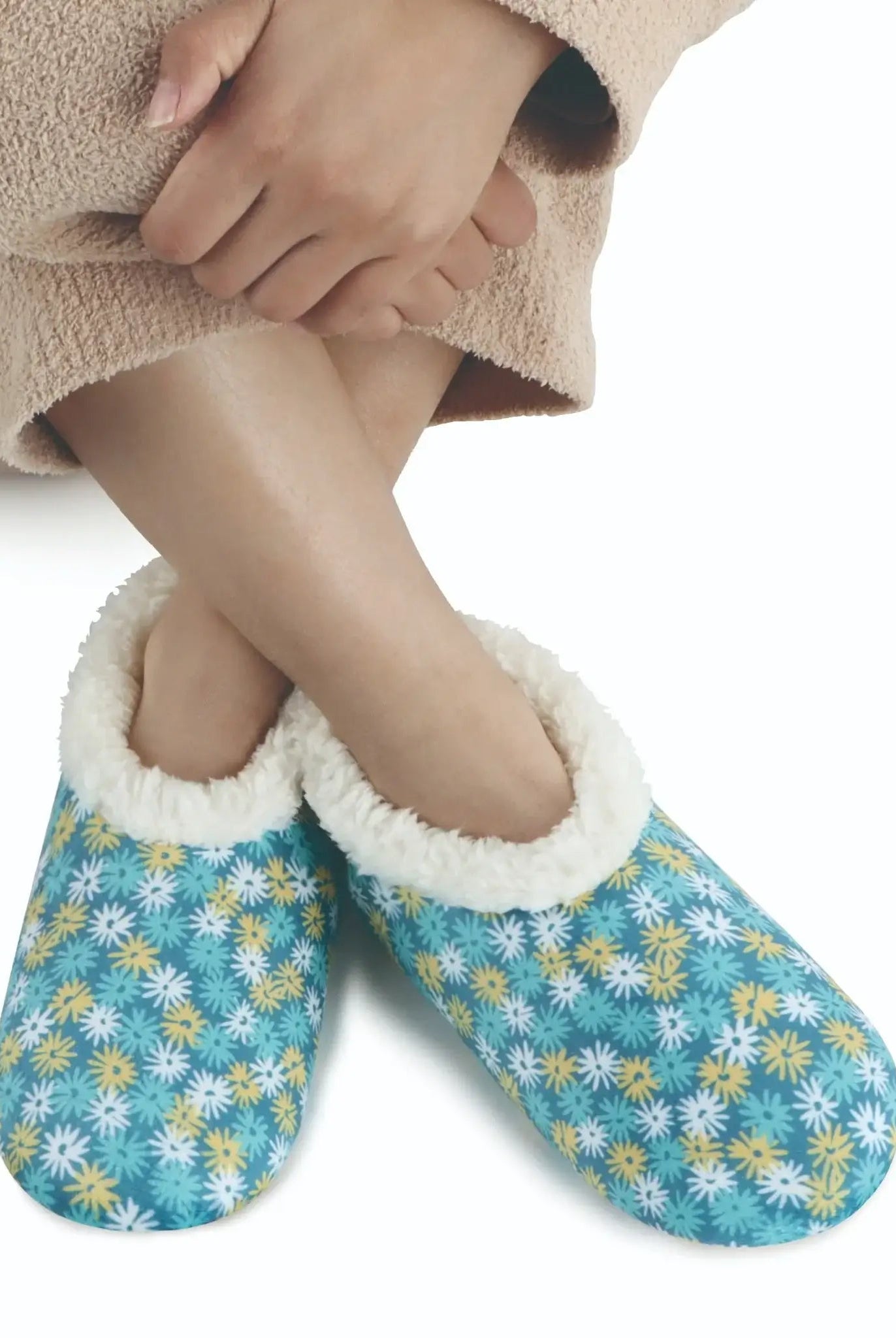 Snoozies Plush Cozy Slipper Socks with Memory Foam & Thick Sherpa Lining - Snoozies - Cloud Nine Pajamas