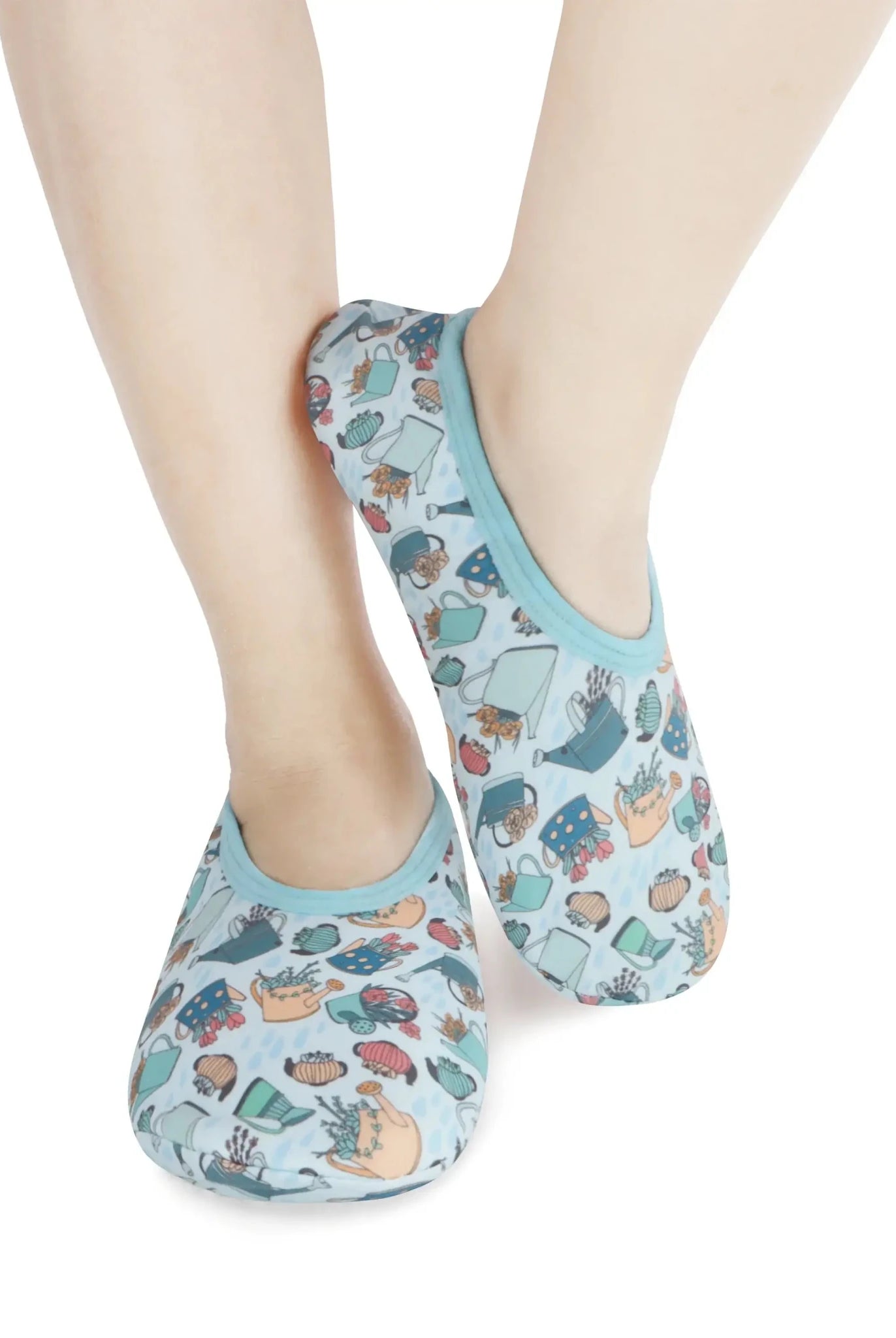 Snoozies Skinnies Lightweight Slipper Socks with Non - Skid Soles & Sherpa Lining - Snoozies - Cloud Nine Pajamas