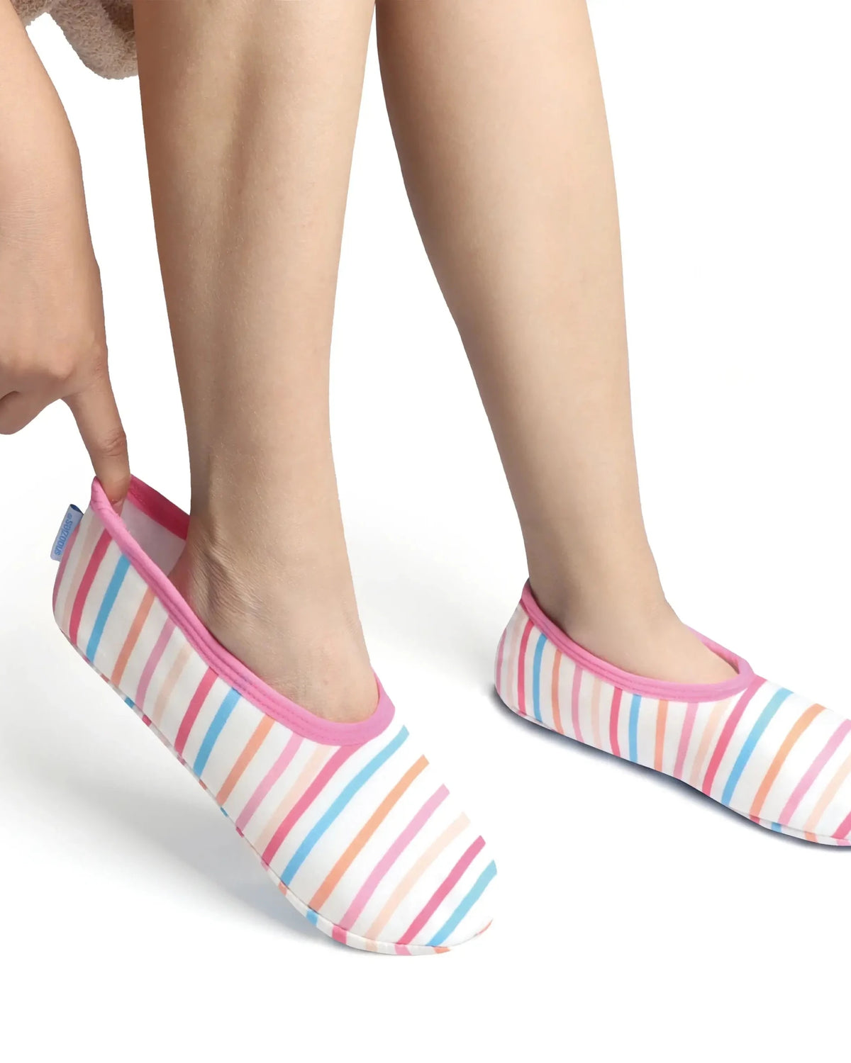 Snoozies Skinnies Lightweight Slipper Socks with Non - Skid Soles & Sherpa Lining - Snoozies - Cloud Nine Pajamas