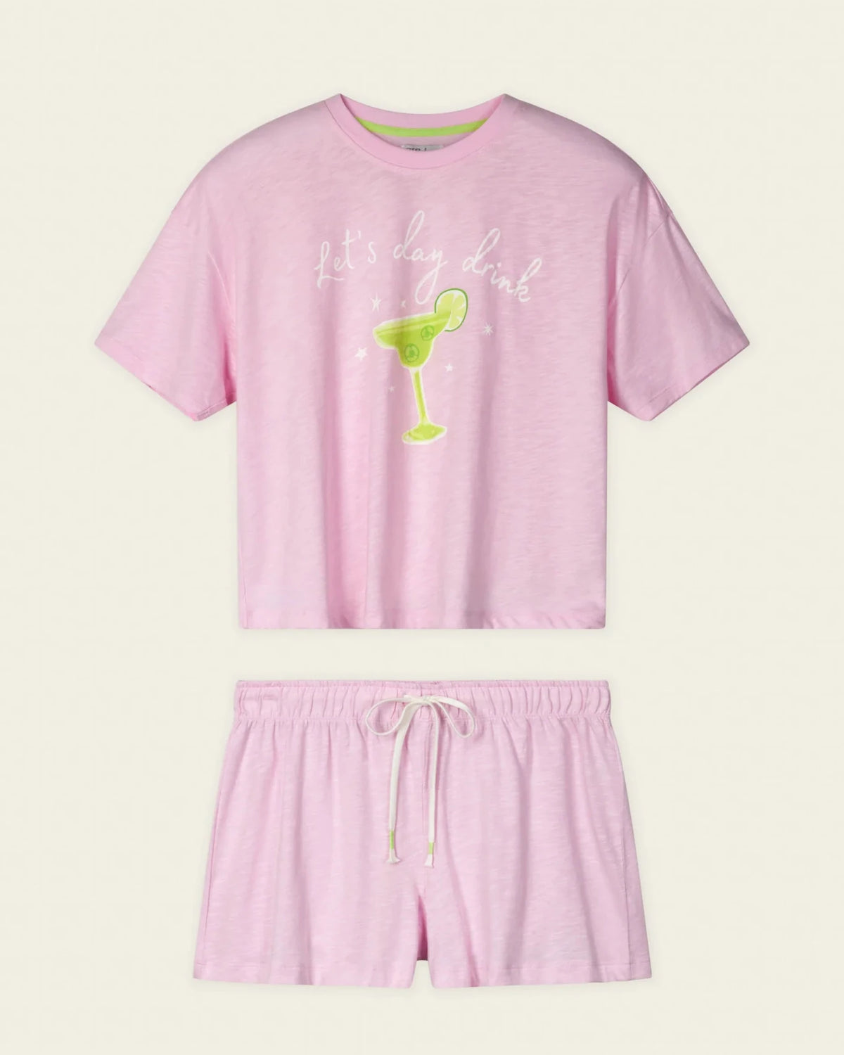 Softee "Let's Day Drink" Graphic Print Short PJ Set -PJ Salvage- Cloud Nine Pajamas