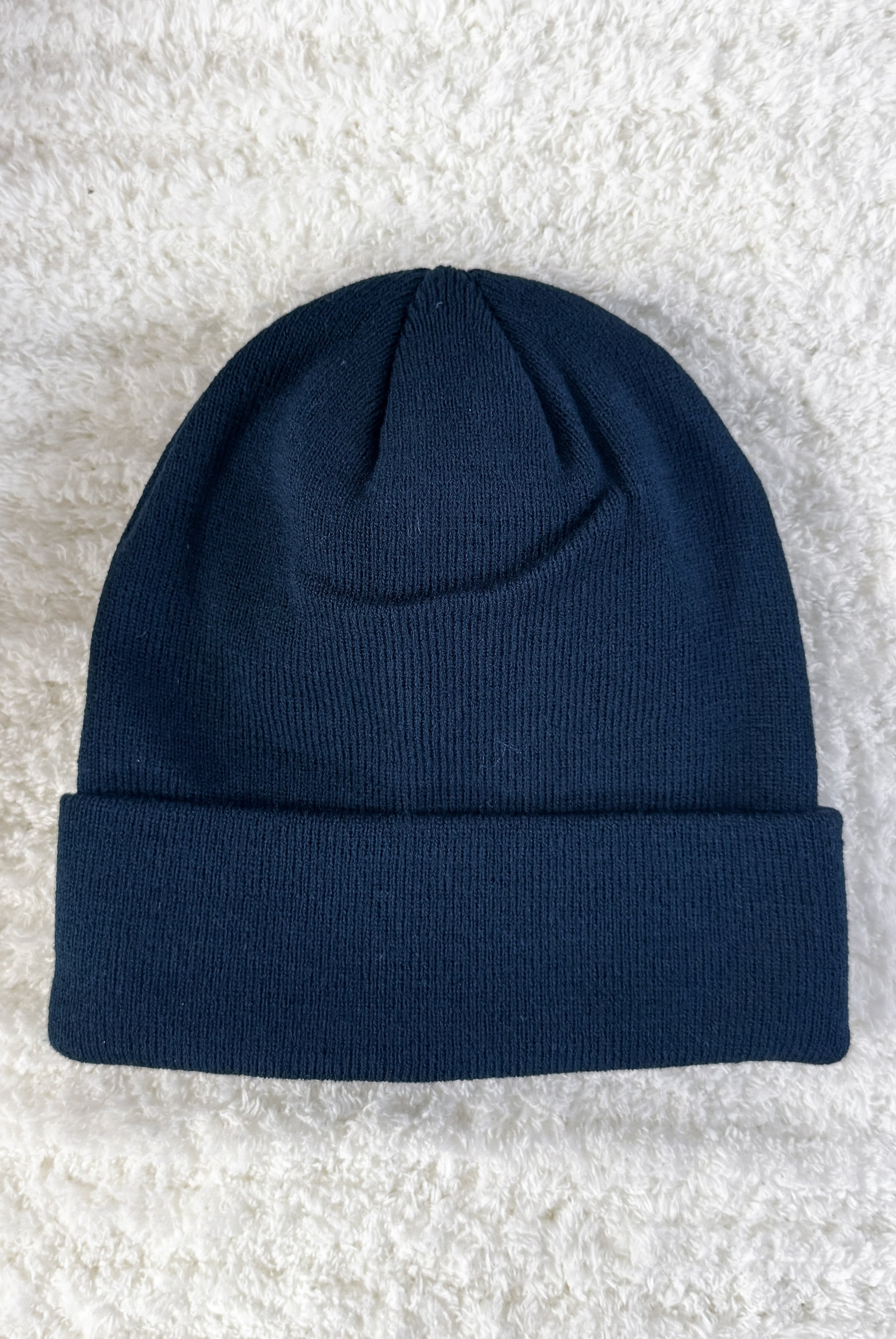 navy unisex knit sold beanie toque for winter by Gertex