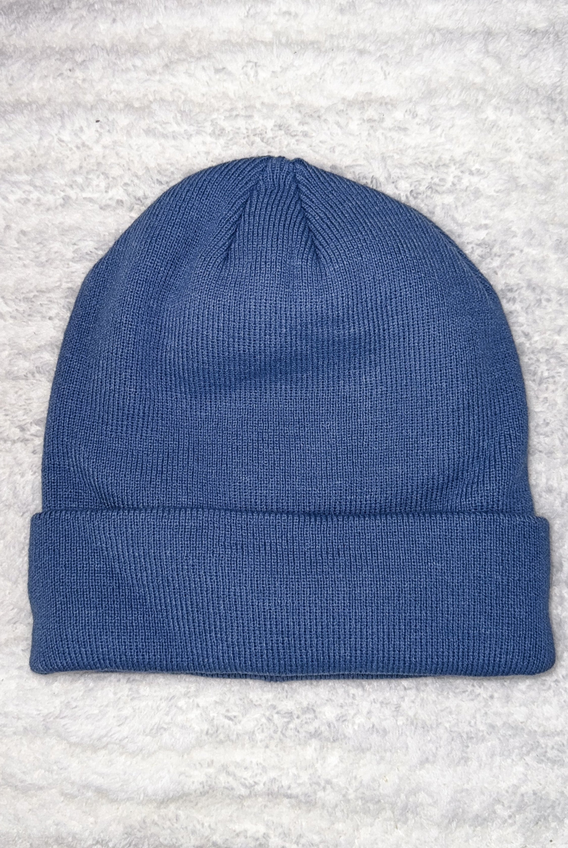 blue unisex knit sold beanie toque for winter by Gertex