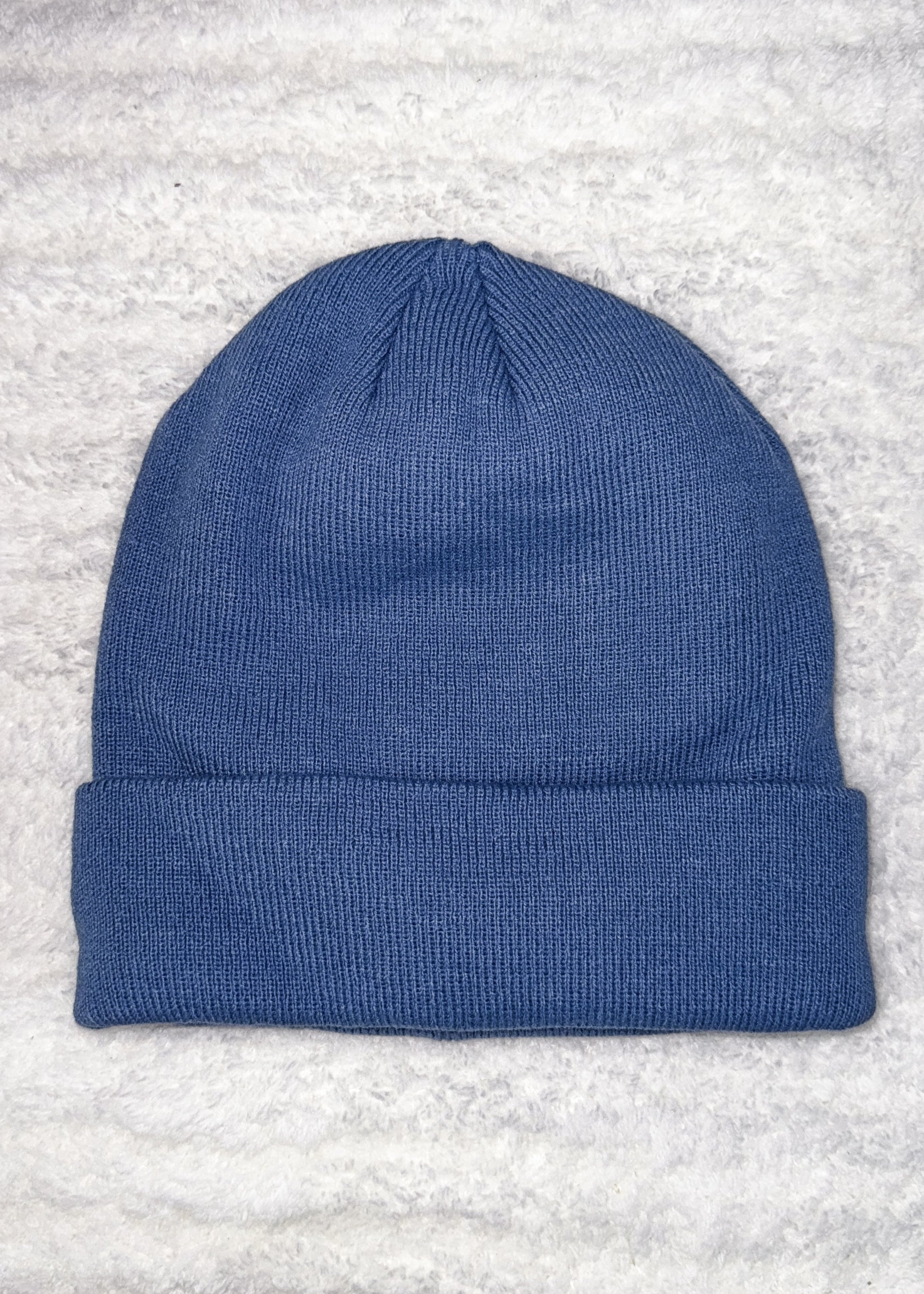blue unisex knit sold beanie toque for winter by Gertex