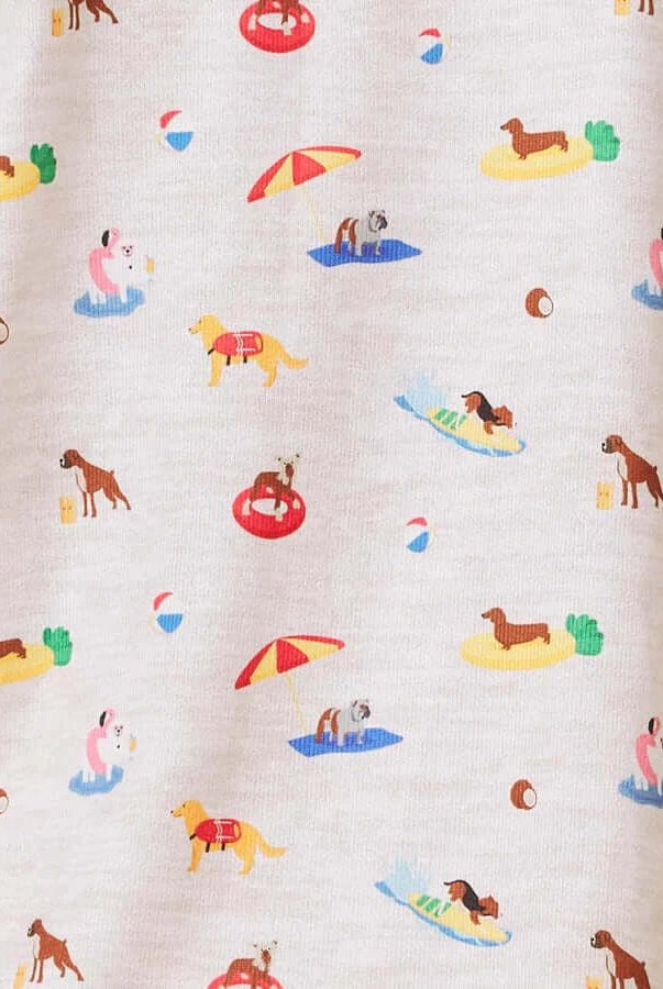 SPLENDID — Flora Pillowsoft Short Set | Tossed Fruit Flora & Beach Dogs Flora - Splendid - Cloud Nine Pajamas