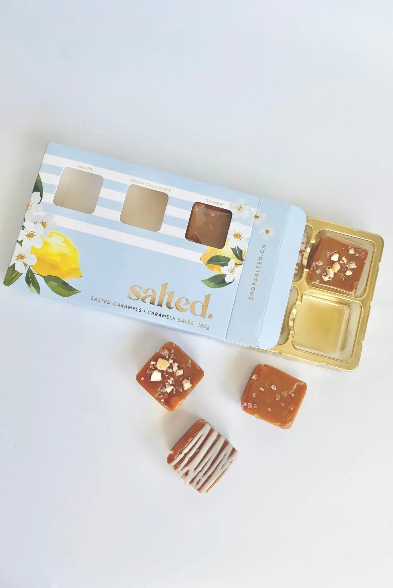 salted caramels handmade canada gift box spring flavours