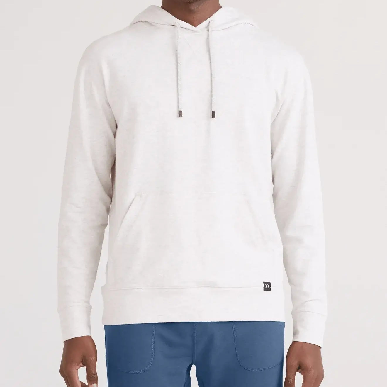 3Six Five Lounge Hoodie Men's steel white hoodie 365 by Saxx