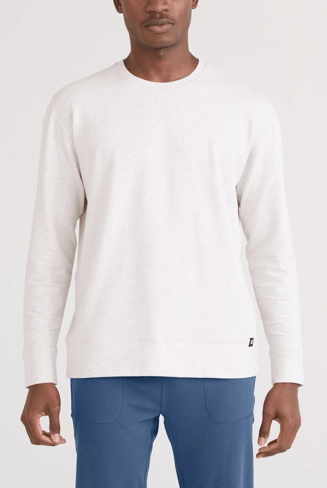 men's 3six five crew in steel heather by SAXX