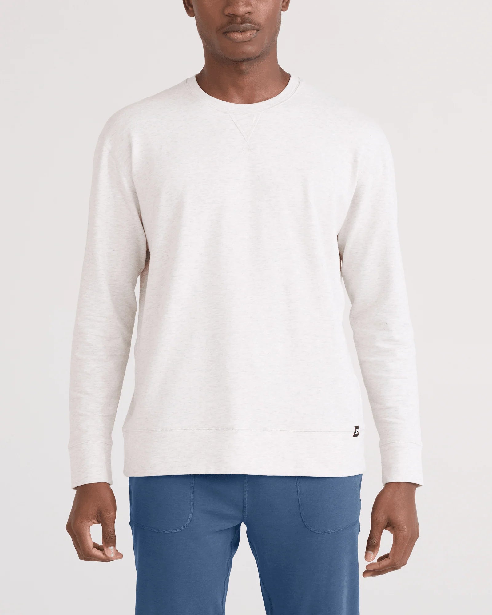 men's 3six five crew in steel heather by SAXX