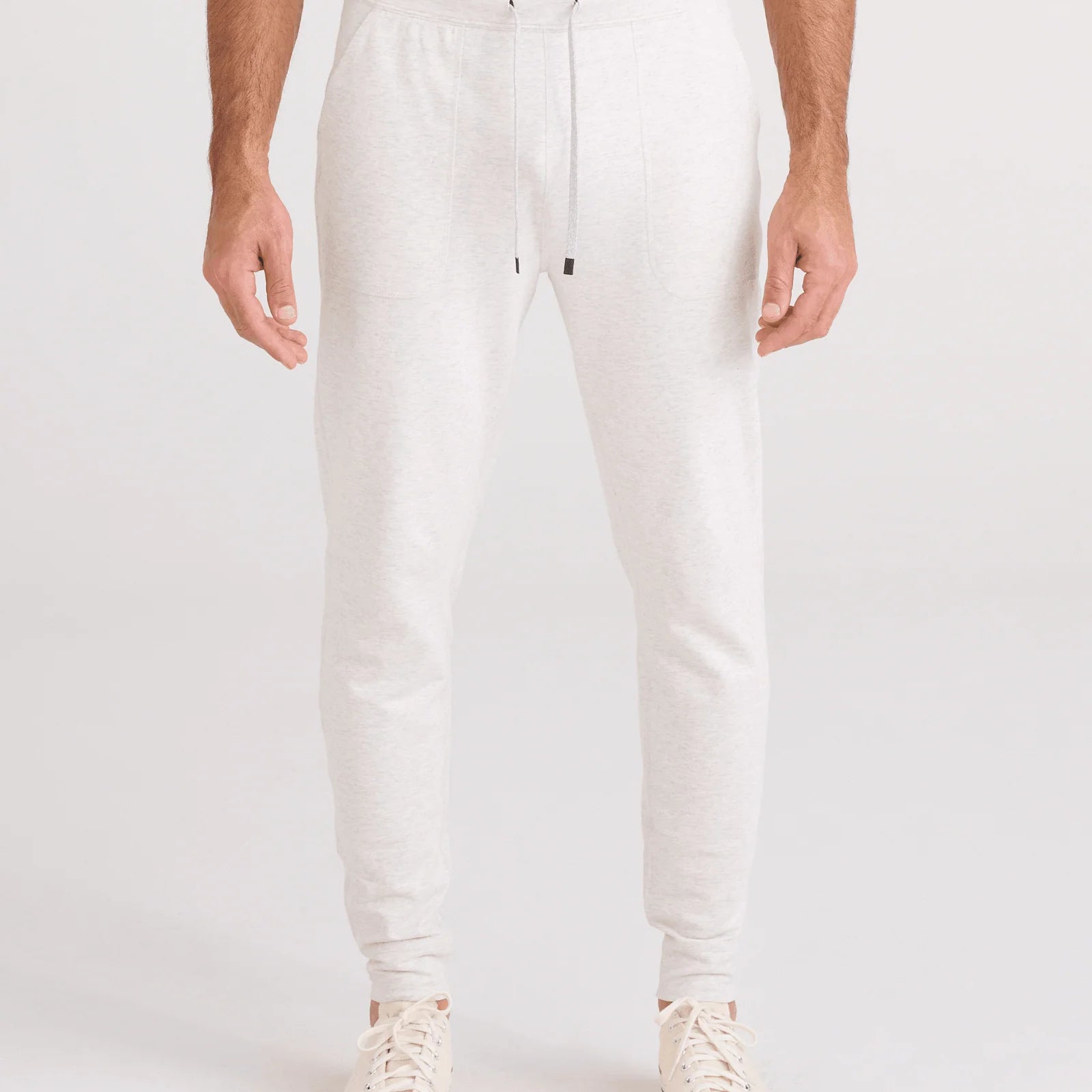 men's 3six five jogger sweatpant in steel heather by Saxx