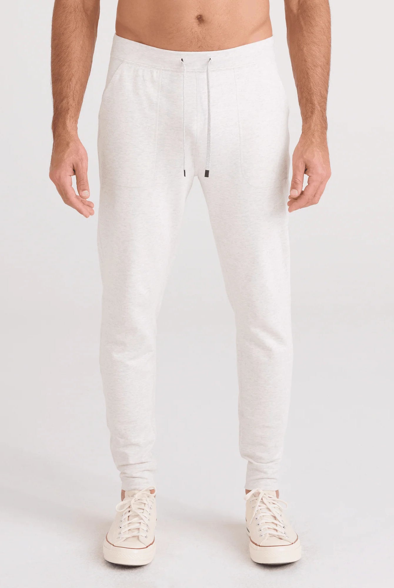 men's 3six five jogger sweatpant in steel heather by Saxx
