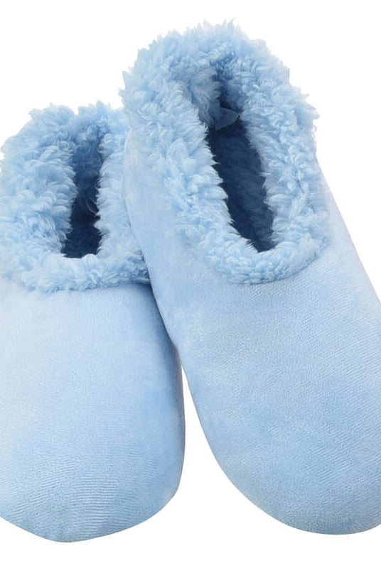 Snoozies Plush COZY Slipper Socks blue