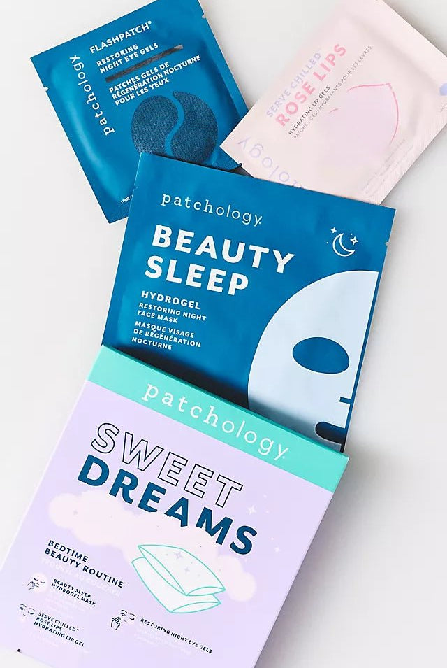 Patchology Sweet Dreams bedtime beauty routine retinol eye gels face mask