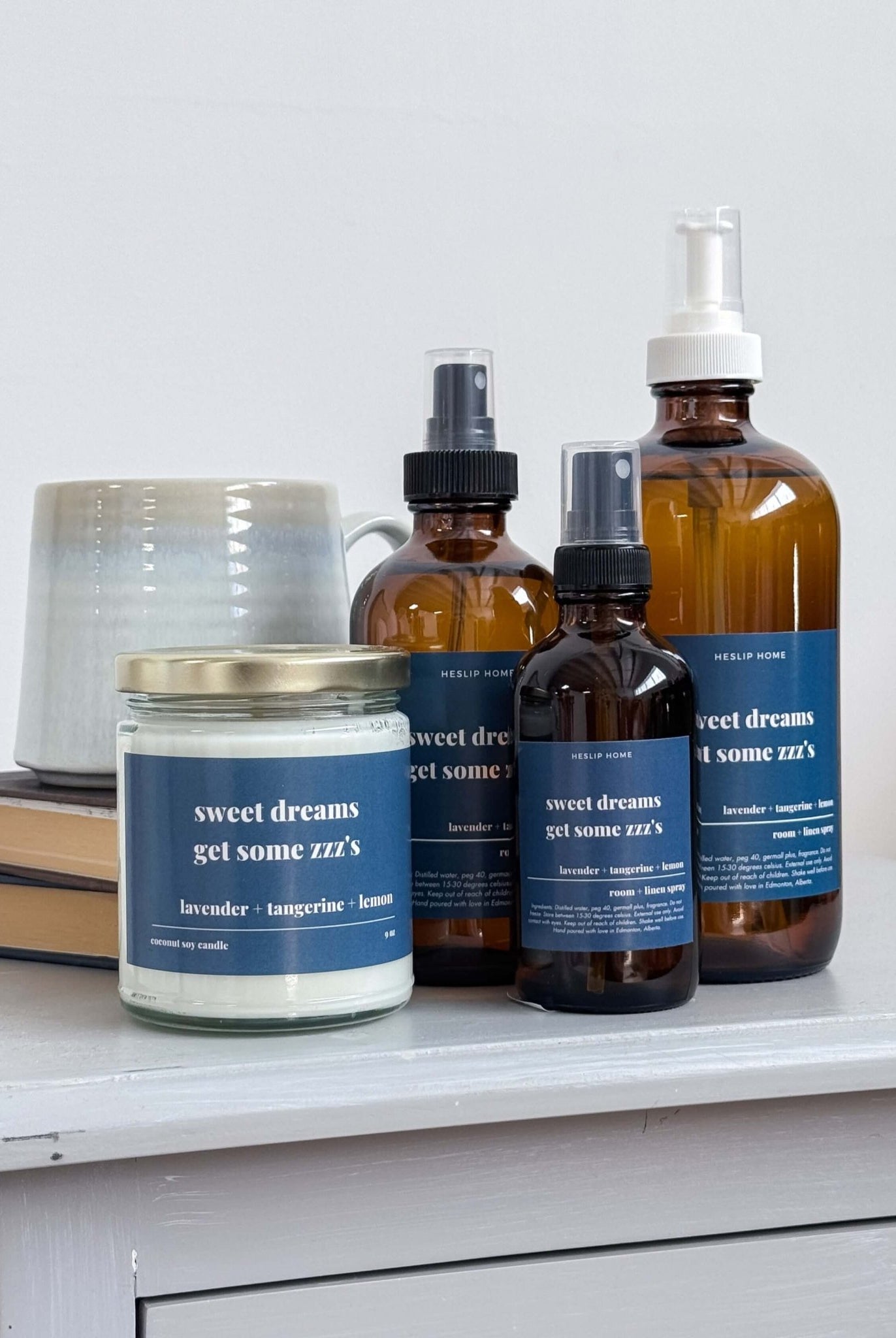 Sweet Dreams ZZZ 8oz Room & Linen Spray | Lavender + Tangerine + Lemon - Heslip Home - Cloud Nine Pajamas