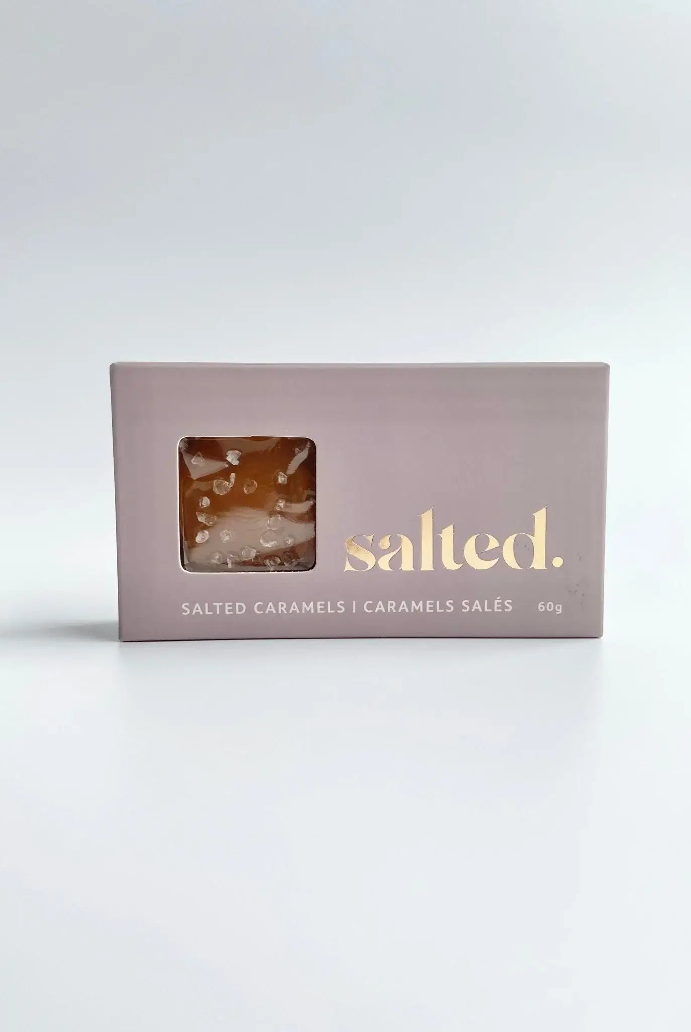 salted caramel 2 piece box pack - handcrafted Canadian candy
