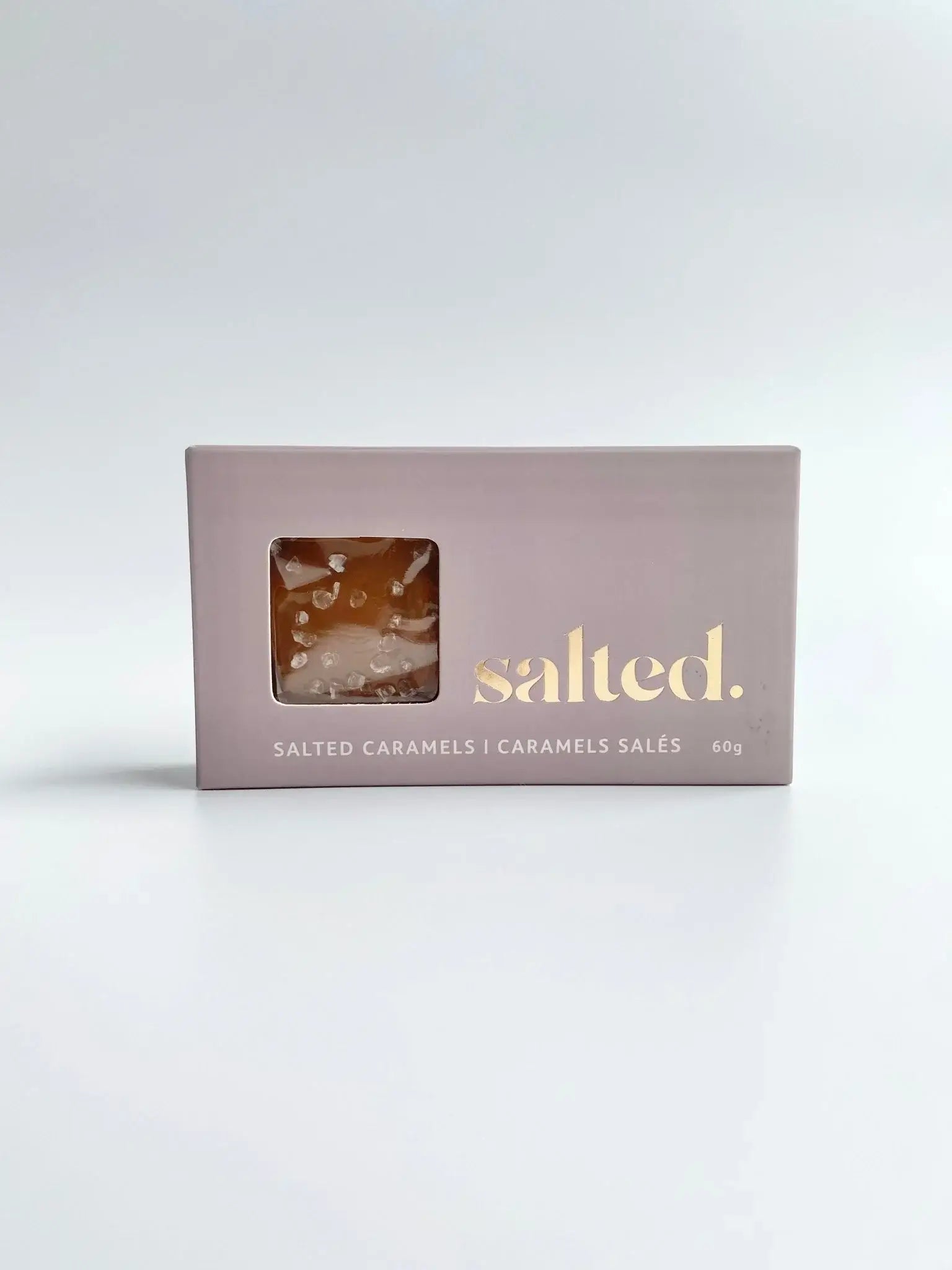 salted caramel 2 piece box pack - handcrafted Canadian candy