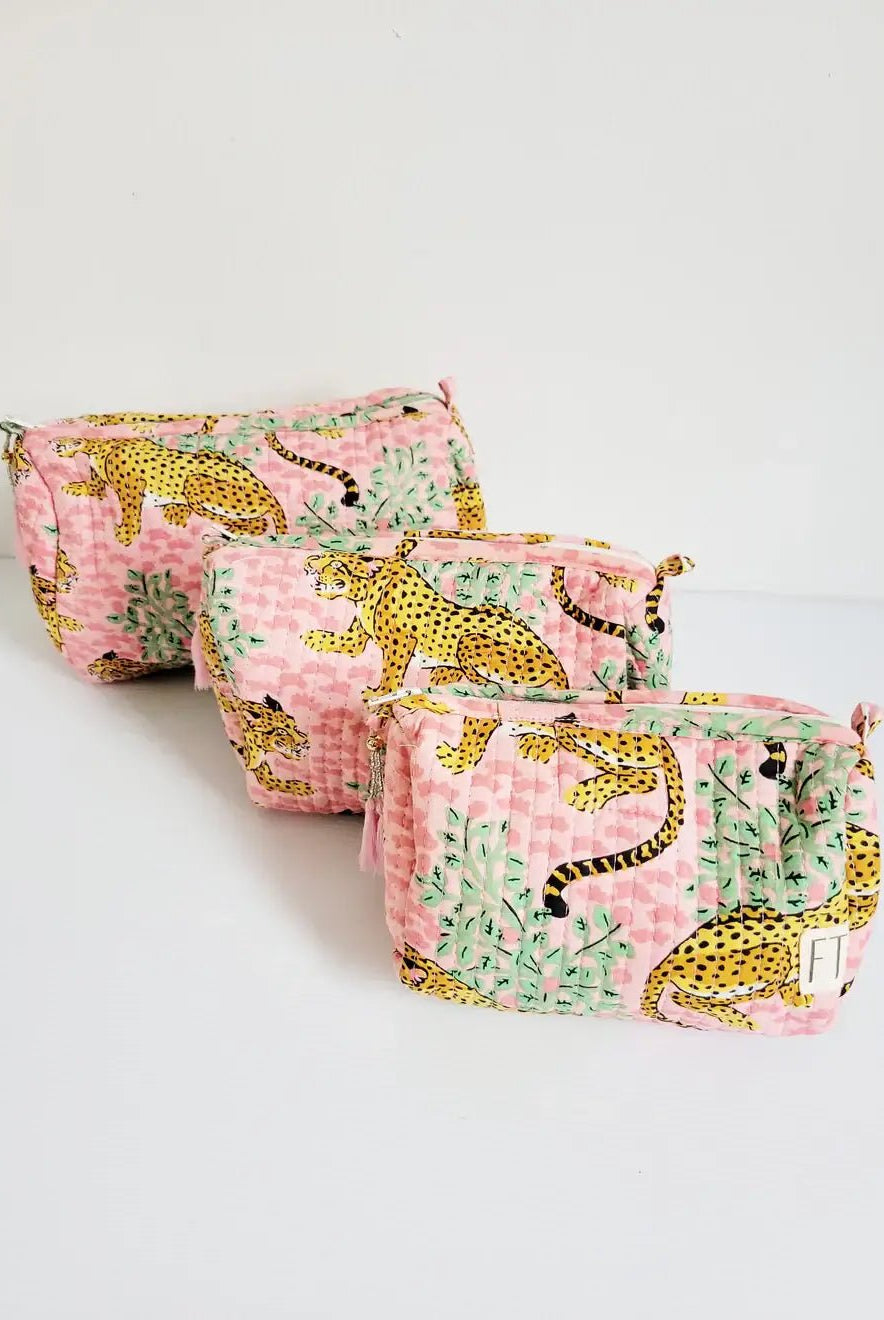 The Three In One Makeup Bag Set by French Toast Handmade - French Toast Handmade - Cloud Nine Pajamas