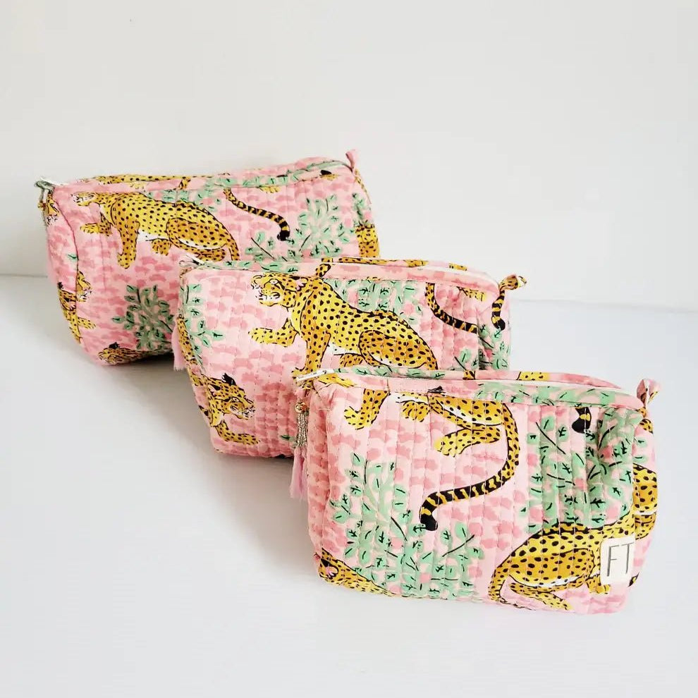 The Three In One Makeup Bag Set by French Toast Handmade - French Toast Handmade - Cloud Nine Pajamas