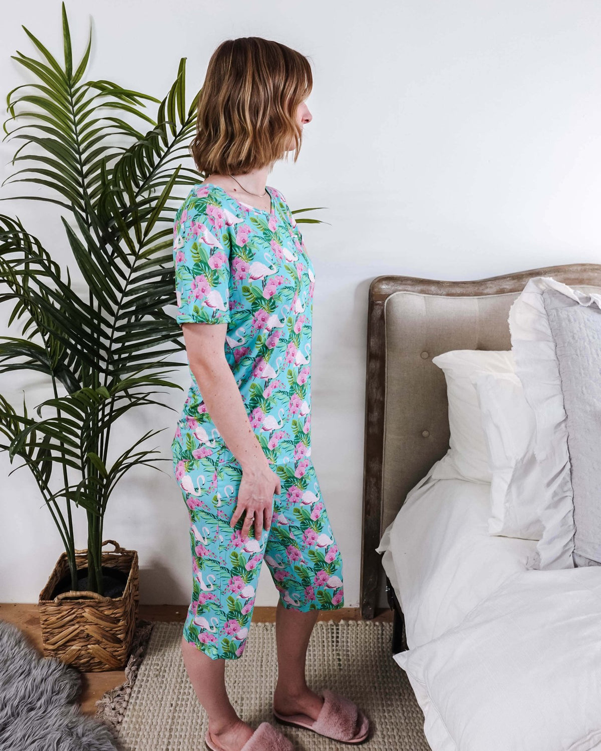 Tropic Like It's Hot Print Tee & Capri Bamboo PJ Set | GEORGIA RYLAN