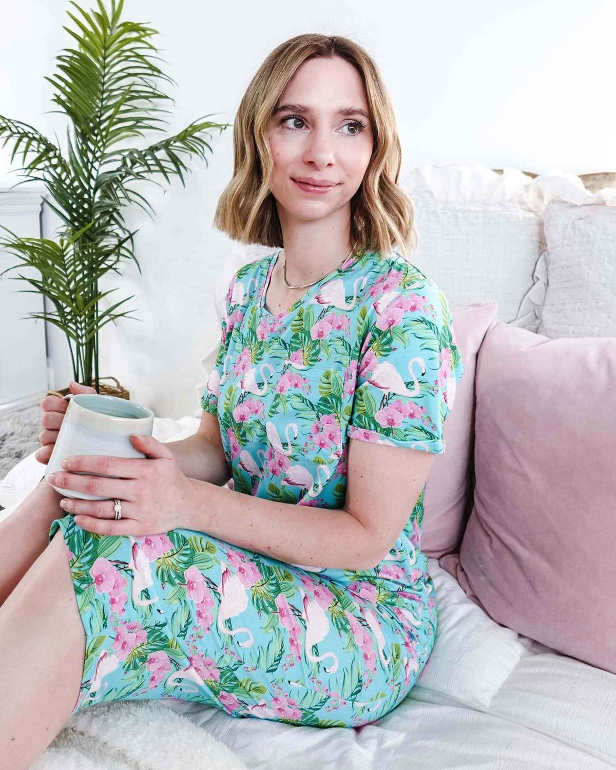 Tropic Like It's Hot Print Tee & Capri Bamboo PJ Set | GEORGIA RYLAN
