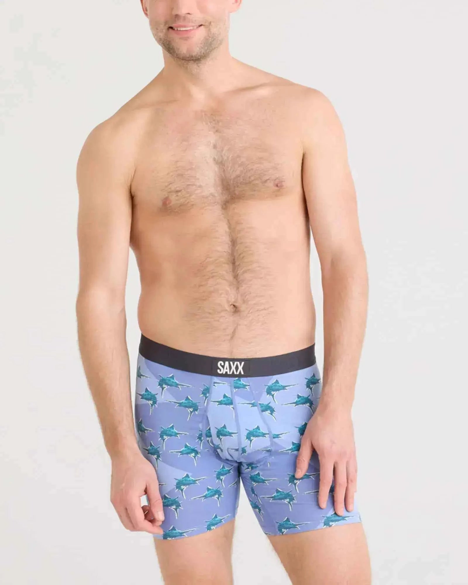 SAXX Men's Ultra Super Soft Comfort Boxer Brief 5 Inch Inseam BallPark Pouch