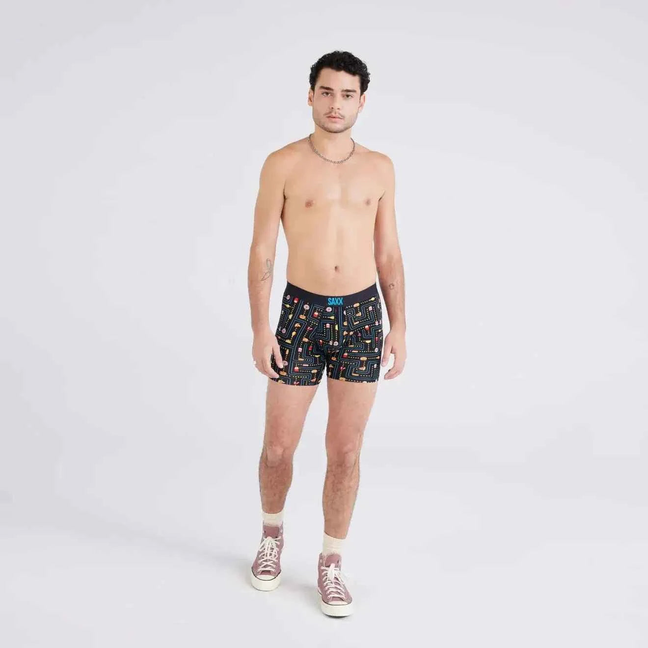 SAXX Men's Vibe Boxer Brief Slim Fit 5 Inch Inseam