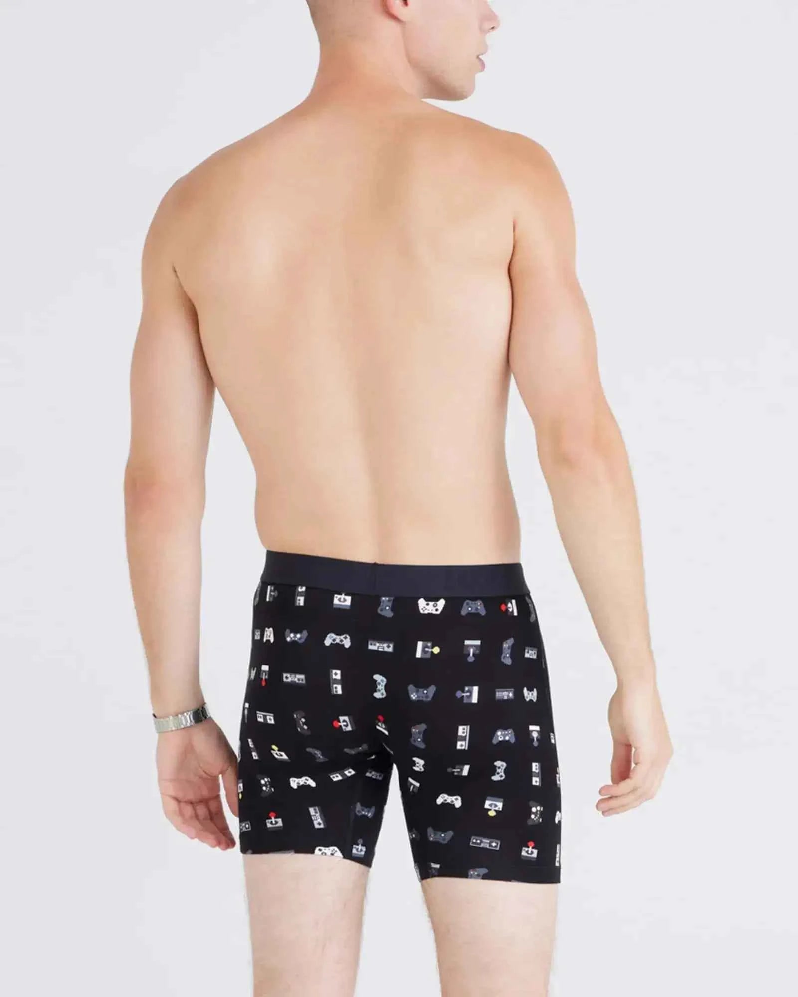 SAXX Men's Vibe Xtra Soft Comfort Boxer Brief 6 Inch Inseam BallPark Pouch
