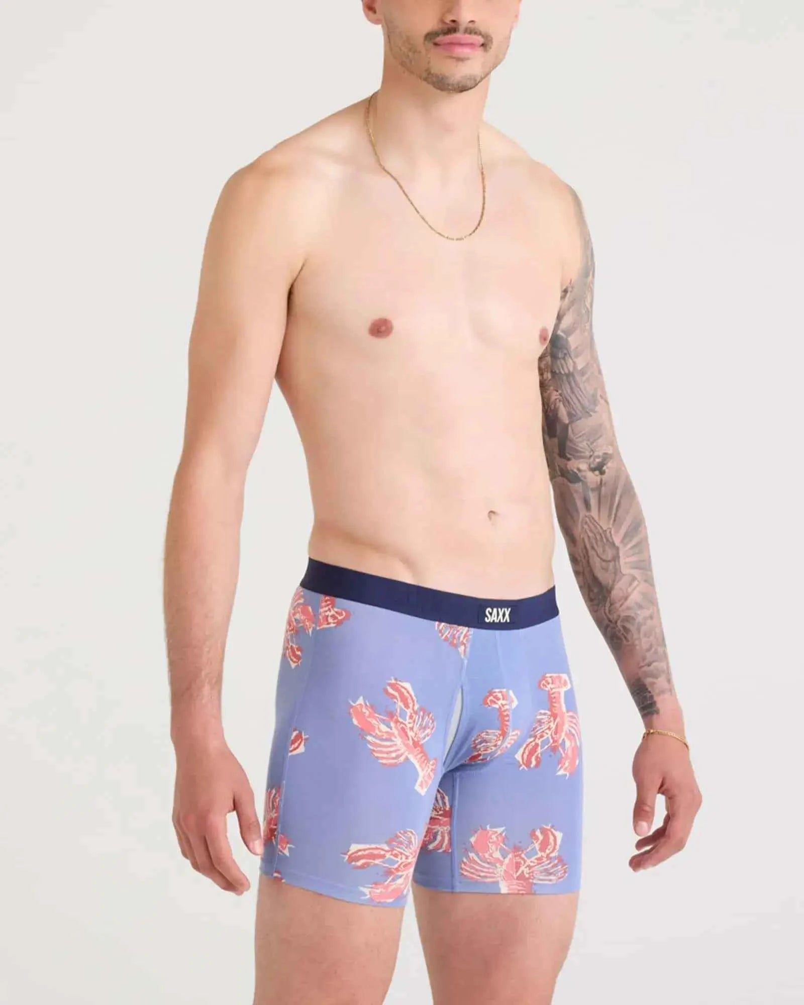 SAXX Men's Vibe Xtra Soft Comfort Boxer Brief 6 Inch Inseam BallPark Pouch