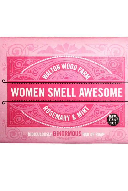 walton wood farm women smell awesome giant soap bar rosemary mint