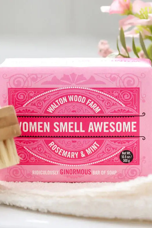 walton wood farm women smell awesome giant soap bar rosemary mint