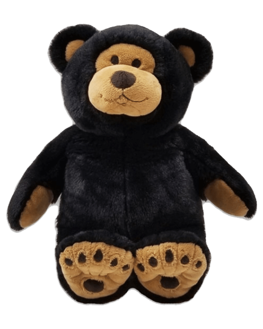 Warm Buddy 16" Beary Bear – Microwavable Heat - Up Plush Black Teddy Bear - Warm Buddy Co. - Cloud Nine Pajamas