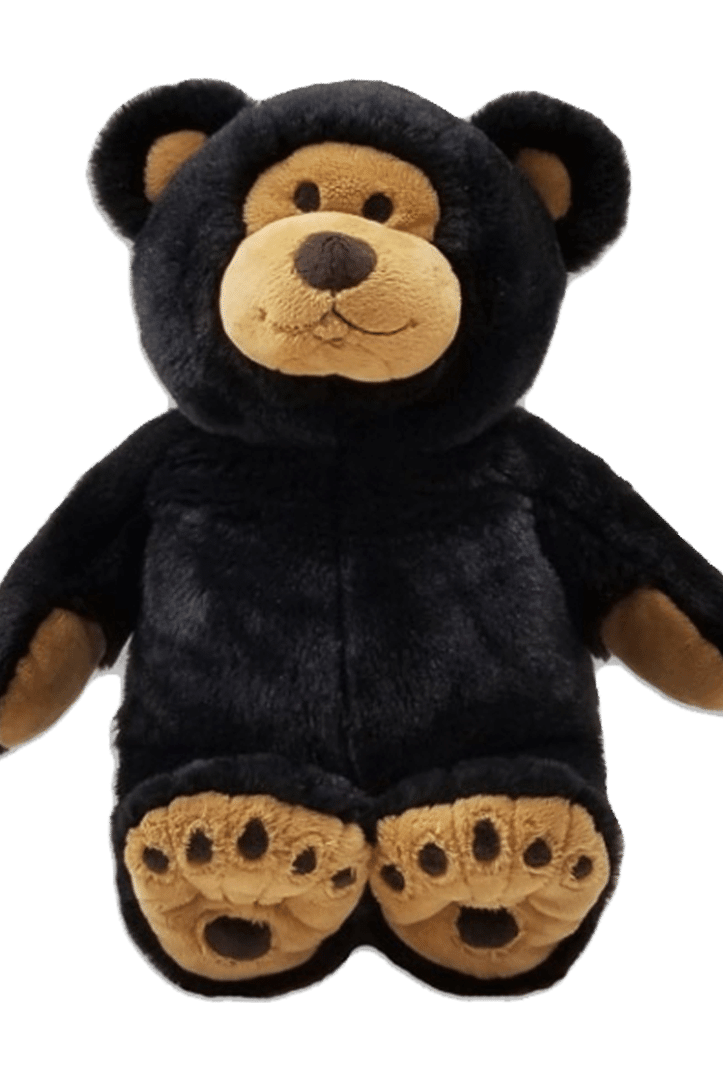 Warm Buddy 16" Beary Bear – Microwavable Heat - Up Plush Black Teddy Bear - Warm Buddy Co. - Cloud Nine Pajamas