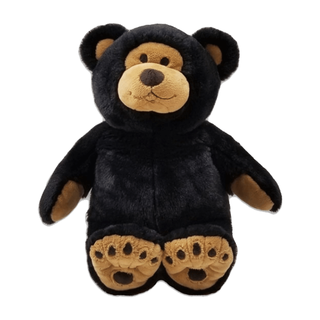 Warm Buddy 16" Beary Bear – Microwavable Heat - Up Plush Black Teddy Bear - Warm Buddy Co. - Cloud Nine Pajamas