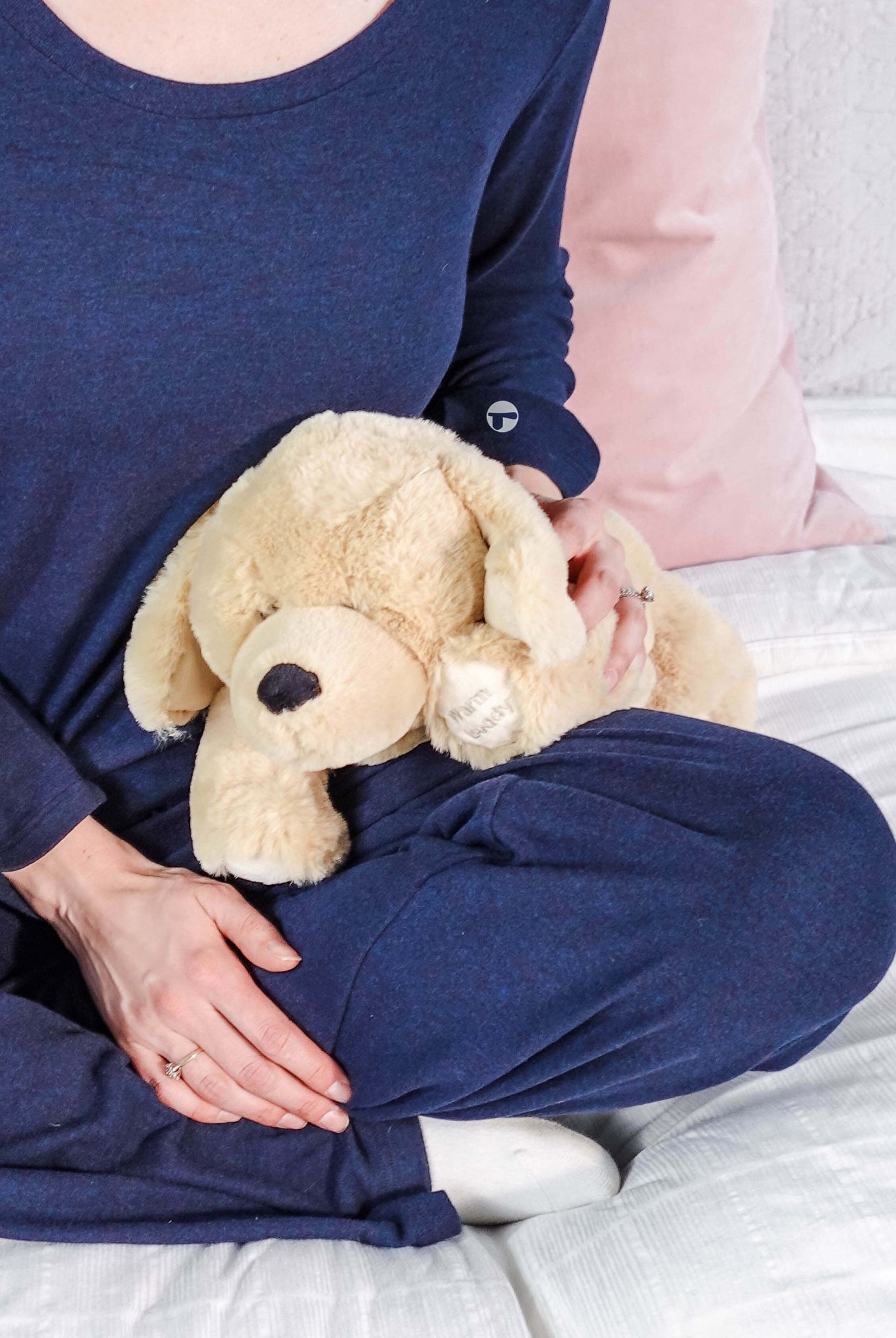 Warm Buddy Cuddle Buddy Tan Lab Puppy 18" Heat Up Stuffed Animal therapeutic heat up beige dog weighted