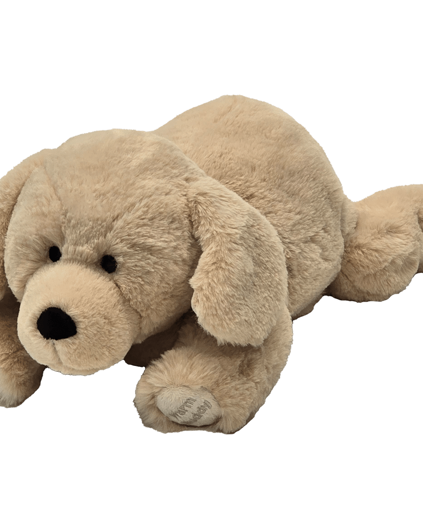Warm Buddy Cuddle Buddy Tan Lab Puppy 18" Heat Up Stuffed Animal therapeutic heat up beige dog weighted