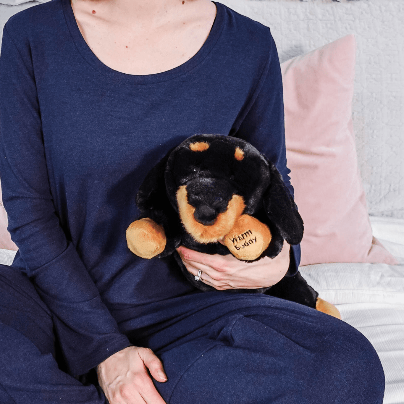 Warm Buddy Heat Up Stuffed Animal Cuddle Buddy Dachshund 15" - Warm Buddy Co. - Cloud Nine Pajamas