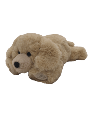 Warm Buddy Heat Up Stuffed Animal Little Buddy Labrador Puppy 8" plush toy with soft fur for comfort.