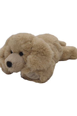 Warm Buddy Heat Up Stuffed Animal Little Buddy Labrador Puppy 8" plush toy with soft fur for comfort.