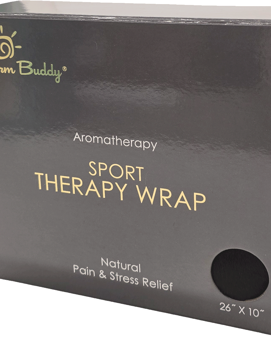 Warm Buddy Sport Therapy Wrap: Extra-Large Hot/Cold Pain Relief - showing sturdy giftable box
