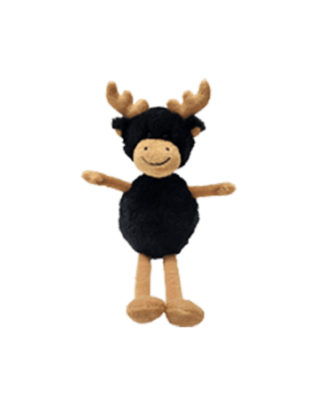 Warm Buddy Tiny Moosey Mini Pet plush toy, perfect for cuddling and snuggling, 6-inch size for kids.