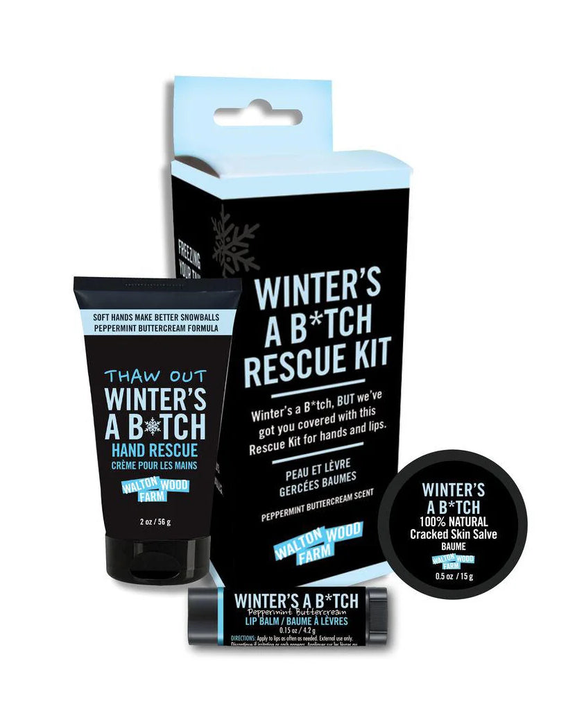 Walton Wood Farm Winter's a B*tch Rescue Kit peppermint buttercream — Cloud Nine Pajamas Edmonton