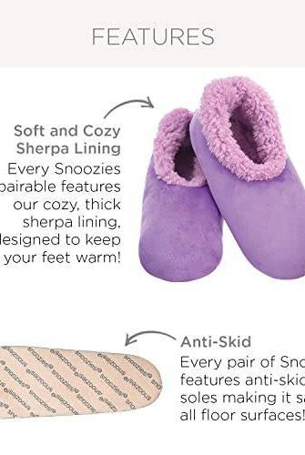 May Bite Before Coffee Cat Snoozies! Plush Grippy Slipper