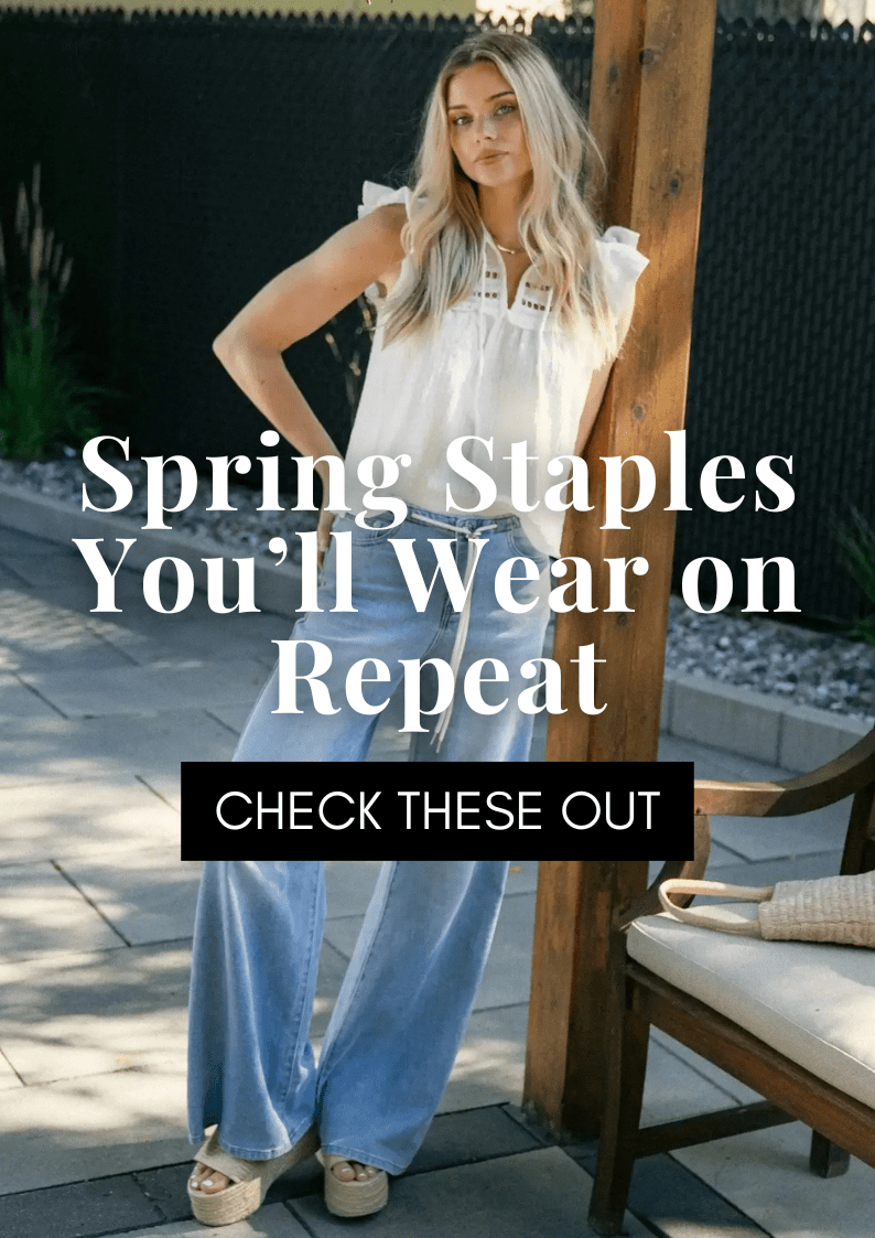 5 Must-Haves for Your Spring Wardrobe Refresh, showcasing spring fashion staples on display.