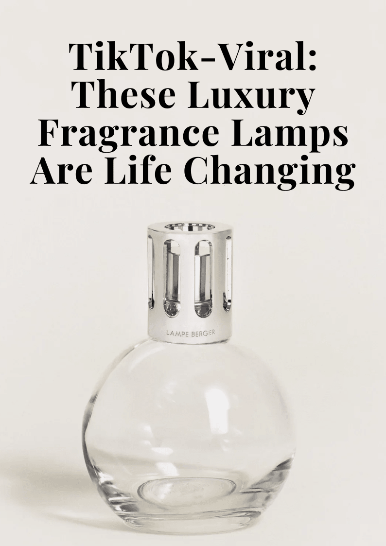 TikTok-Viral Maison Berger luxury air purifying fragrance lamp on a neutral background.