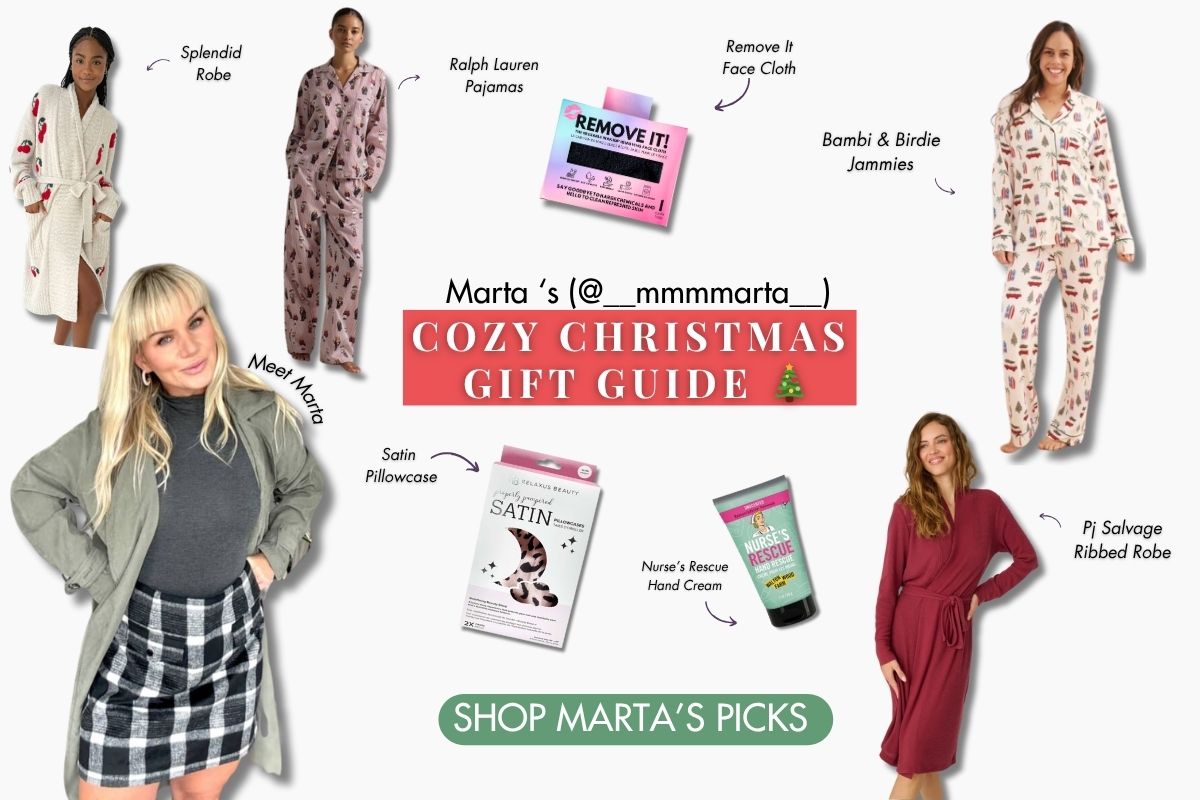 Marta's YEG Christmas Gift Guide for her Cozy Top Gift Picks at Cloud Nine Pajamas