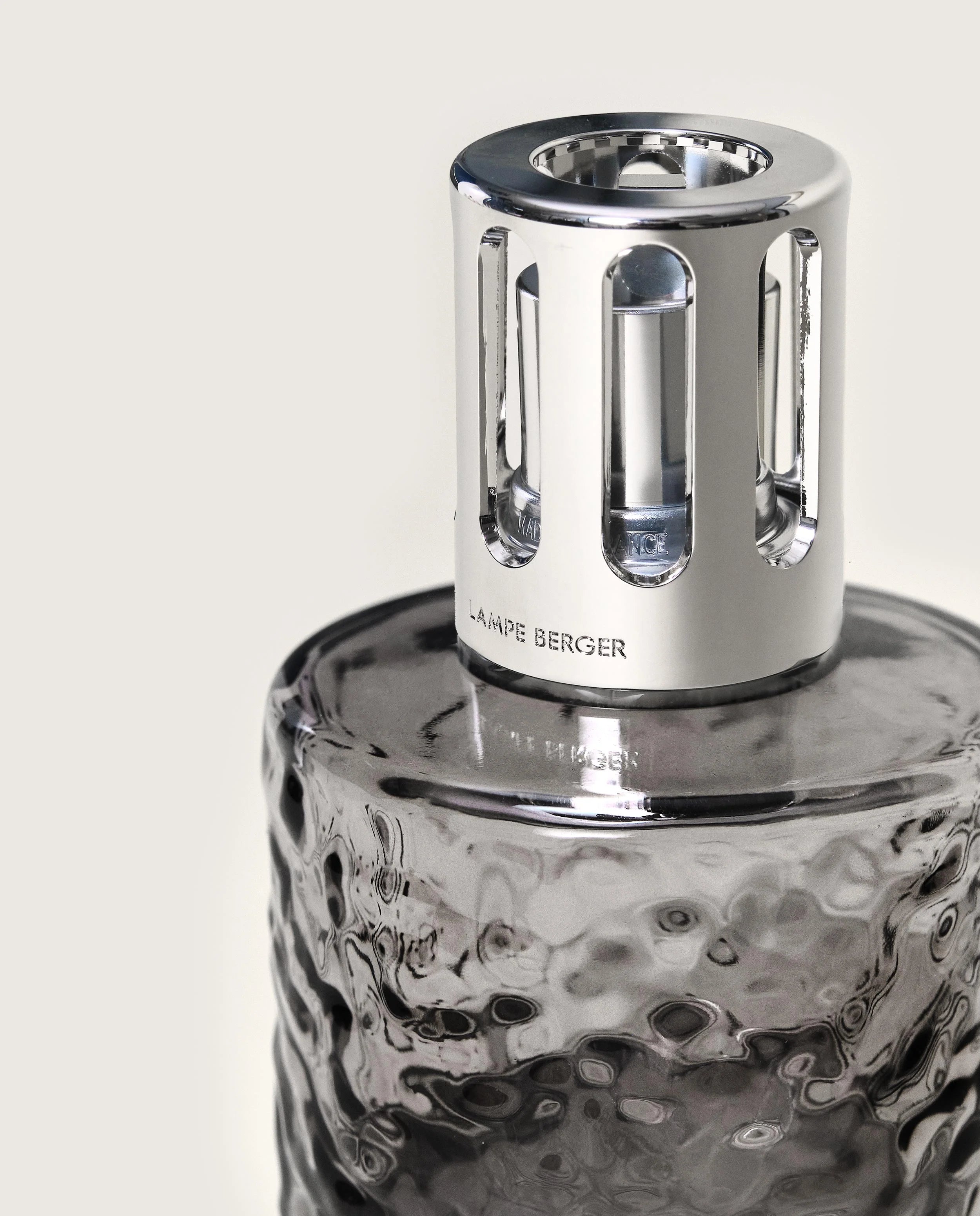 Maison Berger Mirage Black Fragrance Lamp top view matte black silhouette — Cloud Nine Pajamas