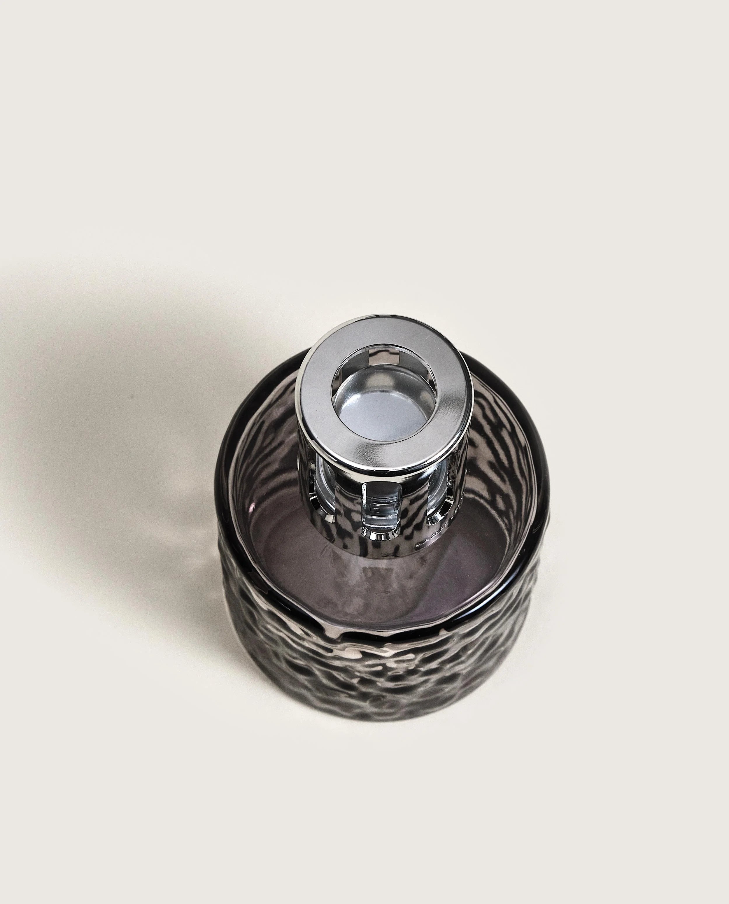 Maison Berger Mirage Black Fragrance Lamp top view matte black silhouette — Cloud Nine Pajamas