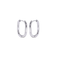 Genuine Hoop Earrings Silver