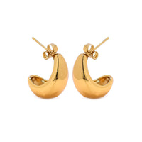 Powerful Hoop Earrings Gold